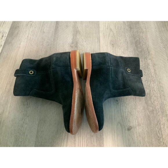 Cole Haan Grand OS Black Suede Booties W/ Plaid Lining, Size 7 (US) - Picture 8 of 10